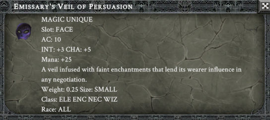 EMISSARY'S VEIL OF PERSUASION item card
